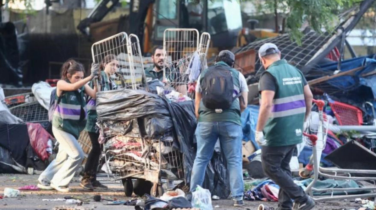 Desalojo en Retiro