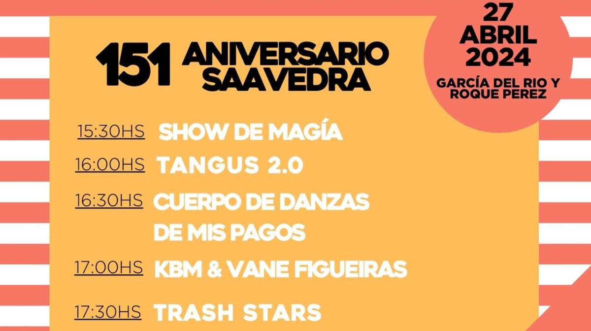 Festejos por el 151 Aniversario del Barrio de Saavedra y Nuñez