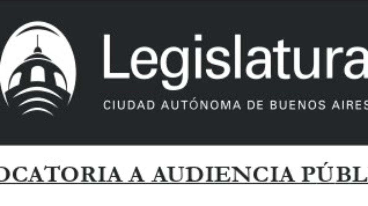 Convocatoria a Audiencia Pública