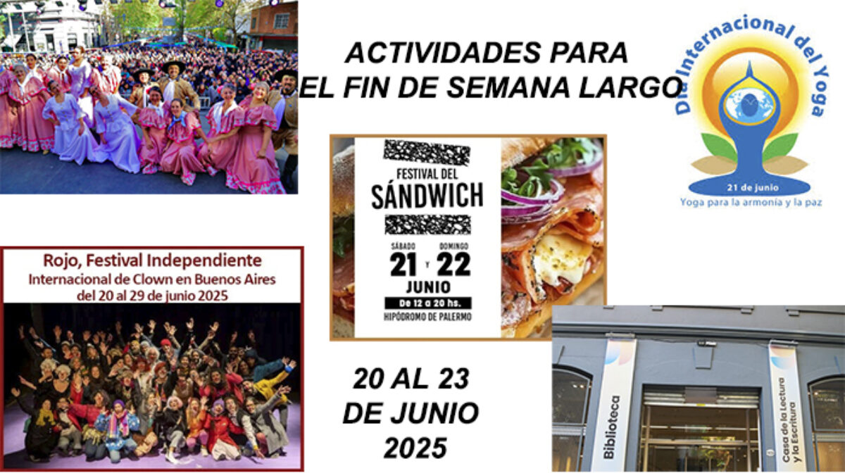 Opciones para el Finde Largo