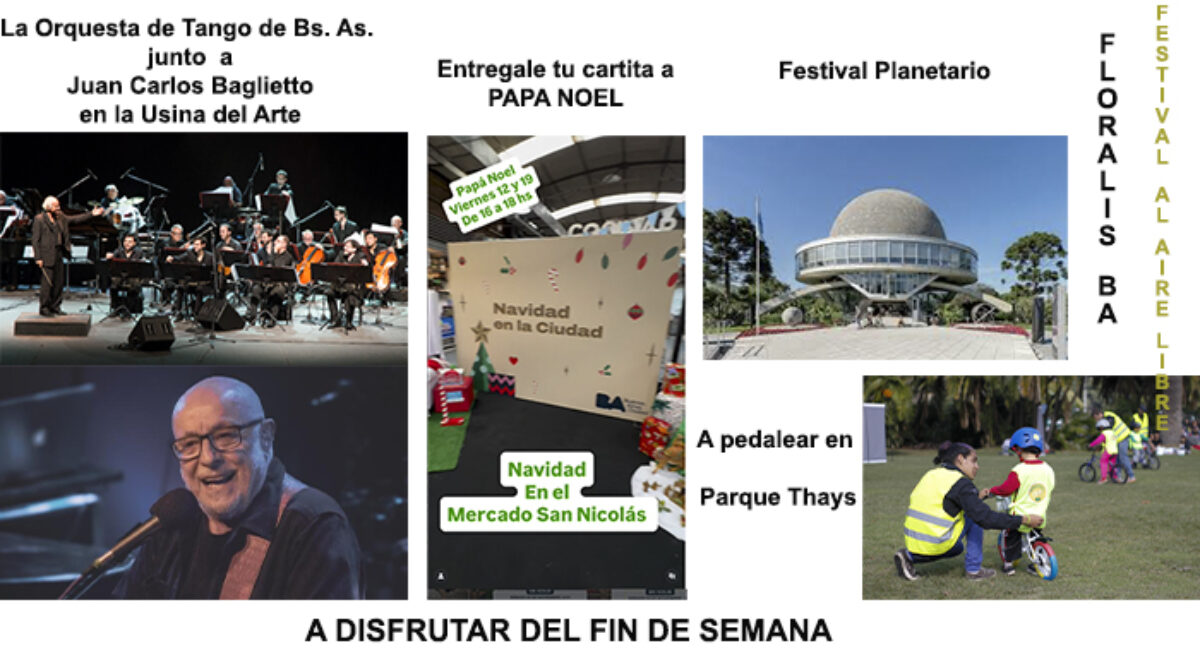 Las Actividades Imperdibles para el Finde