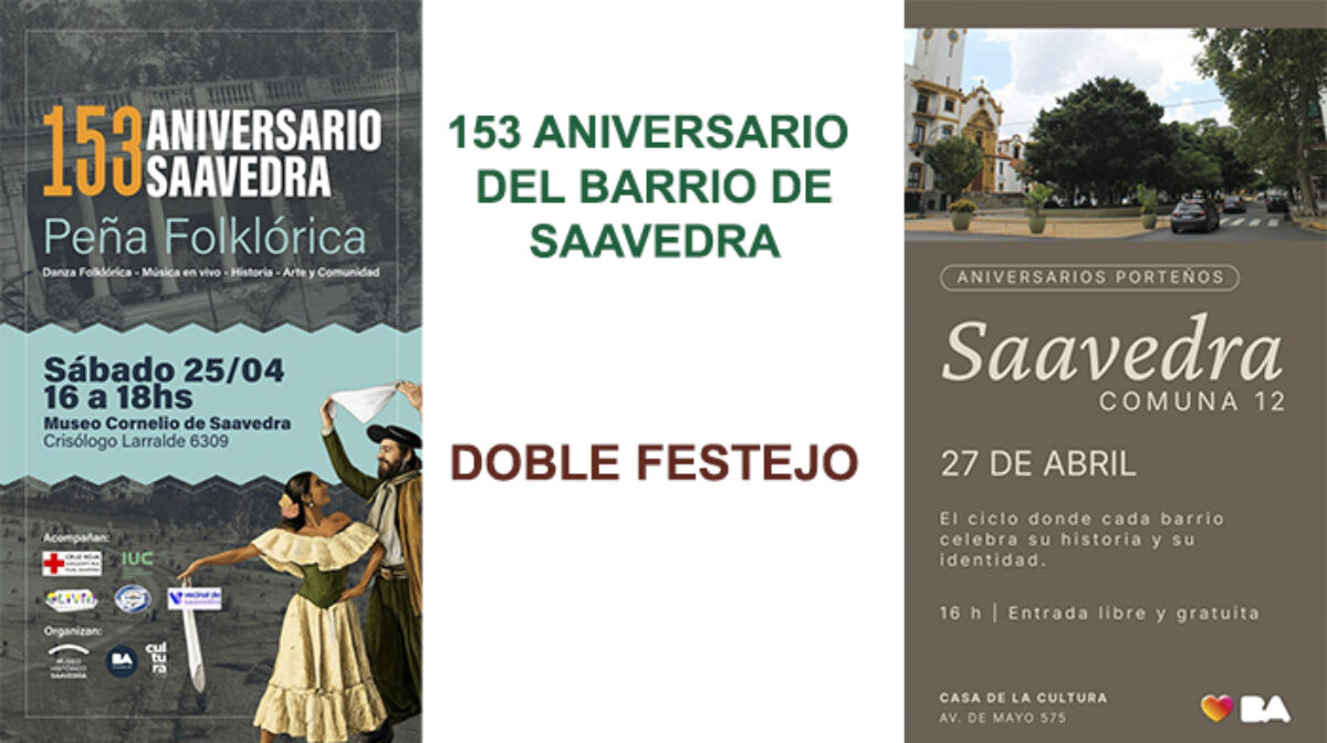 “ANIVERSARIO 153” del barrio de Saavedra